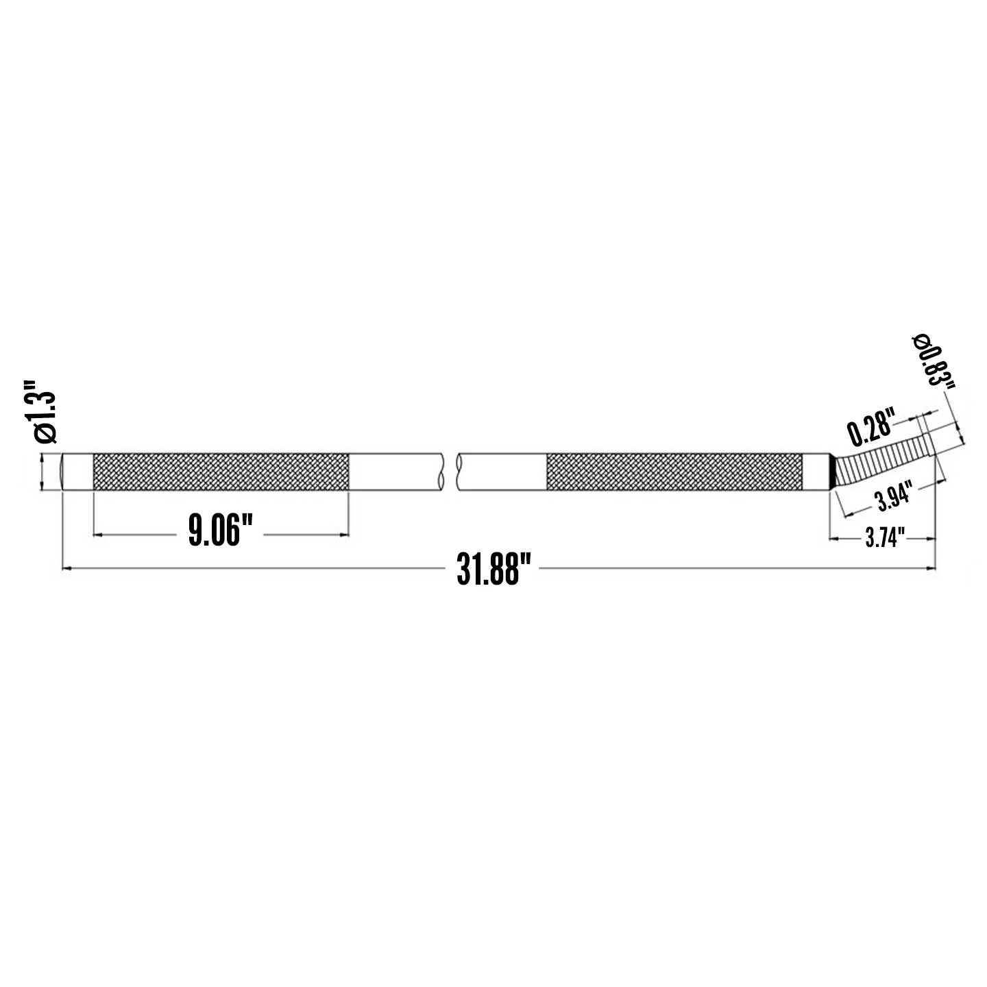 Standard Painted Winch Bar