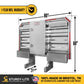 68" x 80" 1-Door Semi Headache Rack | 2 Half-Trays & 2 Chain Hangers | U-Bolt Mounting Kit