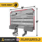 68" x 86" Semi Headache Rack | 2 Half-Trays & 2 Chain Hangers | U-Bolt Mounting Kit