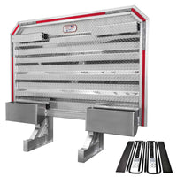 68" x 80" Semi Headache Rack | 2 Half-Trays & 2 Chain Hangers | U-Bolt Mounting Kit