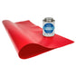 Tarp Repair Kit: 2'x2' Red Tarp Patch and Vinyl Cement