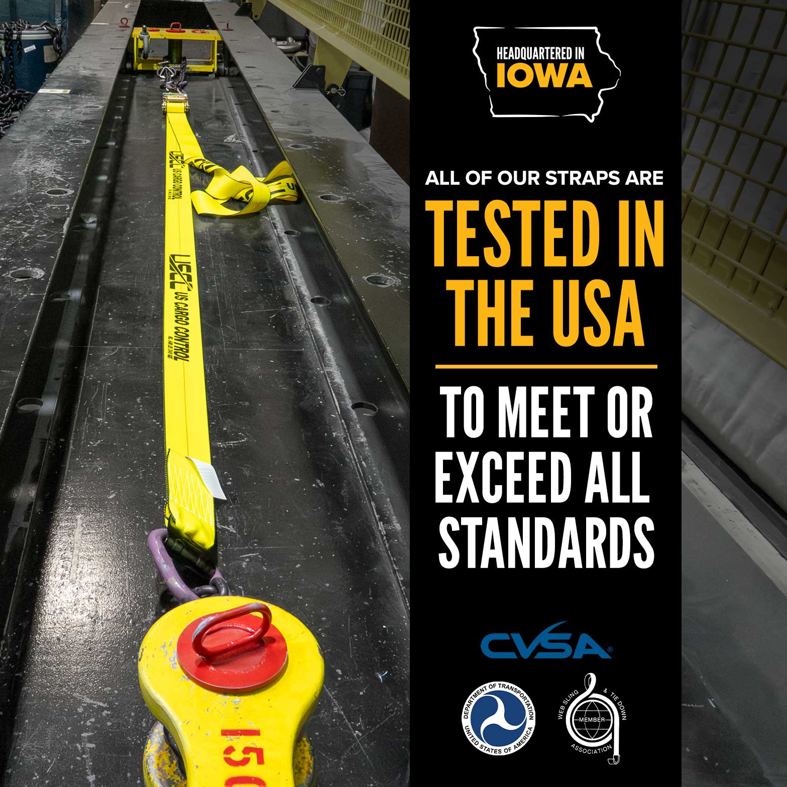 6' tow truck strap -  tow straps tested in the USA