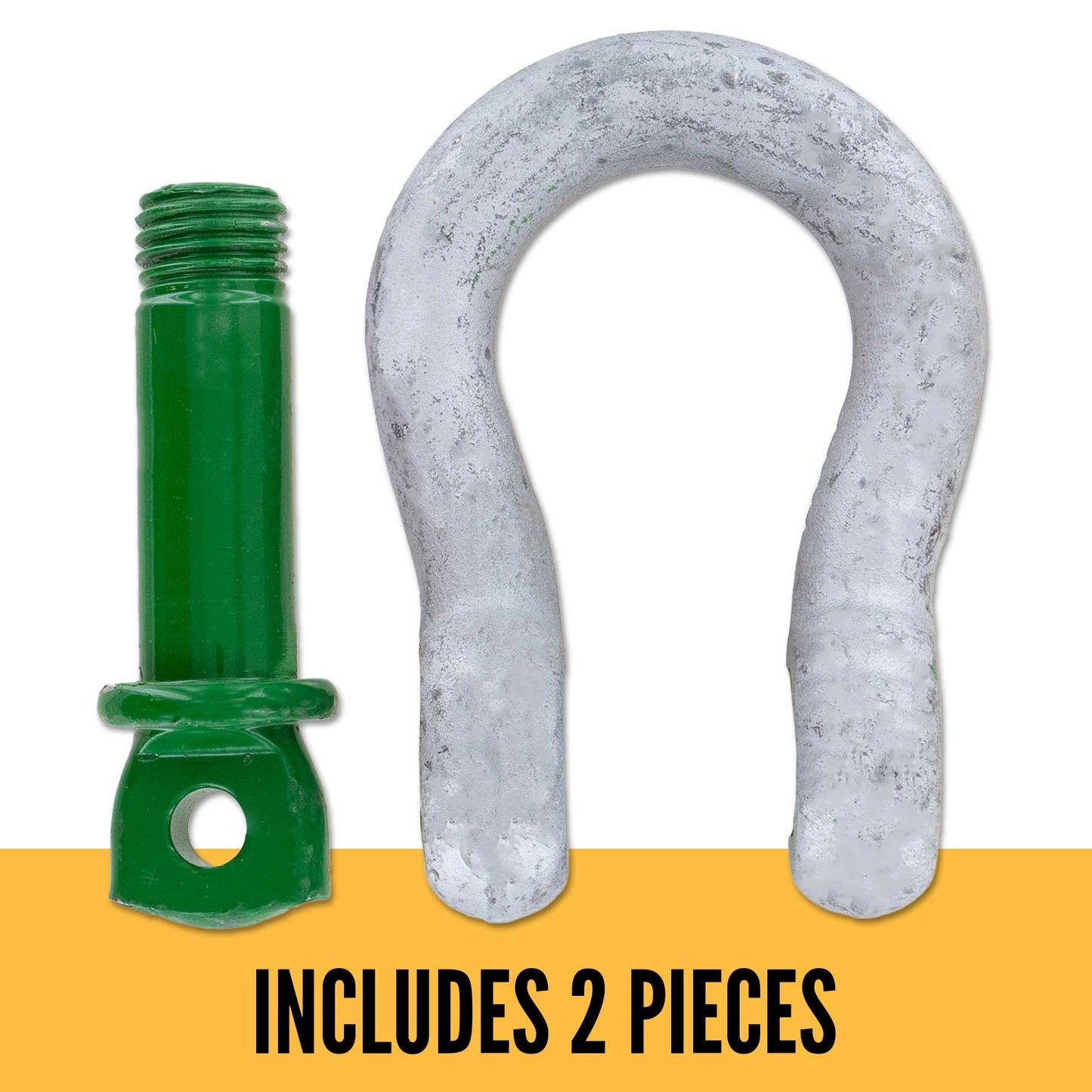 2" Van Beest Green Pin® Screw Pin Anchor Shackle | G-4161 - 35 Ton parts of a shackle