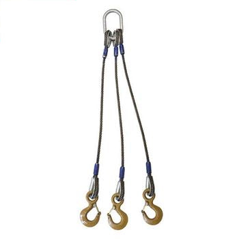 Wire Rope Sling - Single Leg Eye and Eye Hook - 1/2 x 3