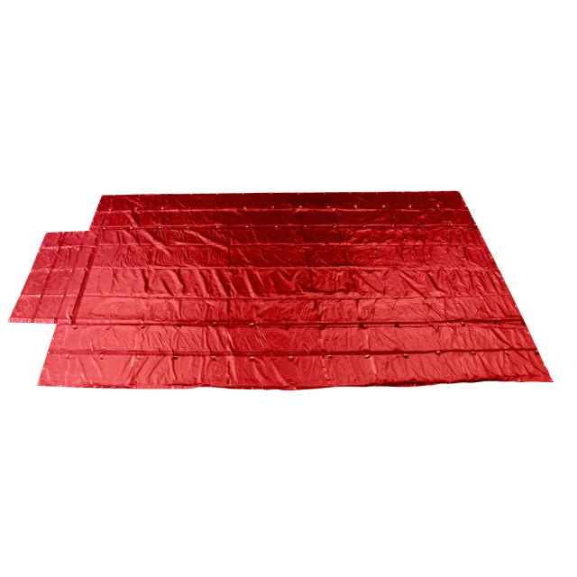 Heavy Duty Lumber Tarp 16 foot x 28 foot (4 foot Drop & Flap) 18 oz Red Tarp image 1 of 9