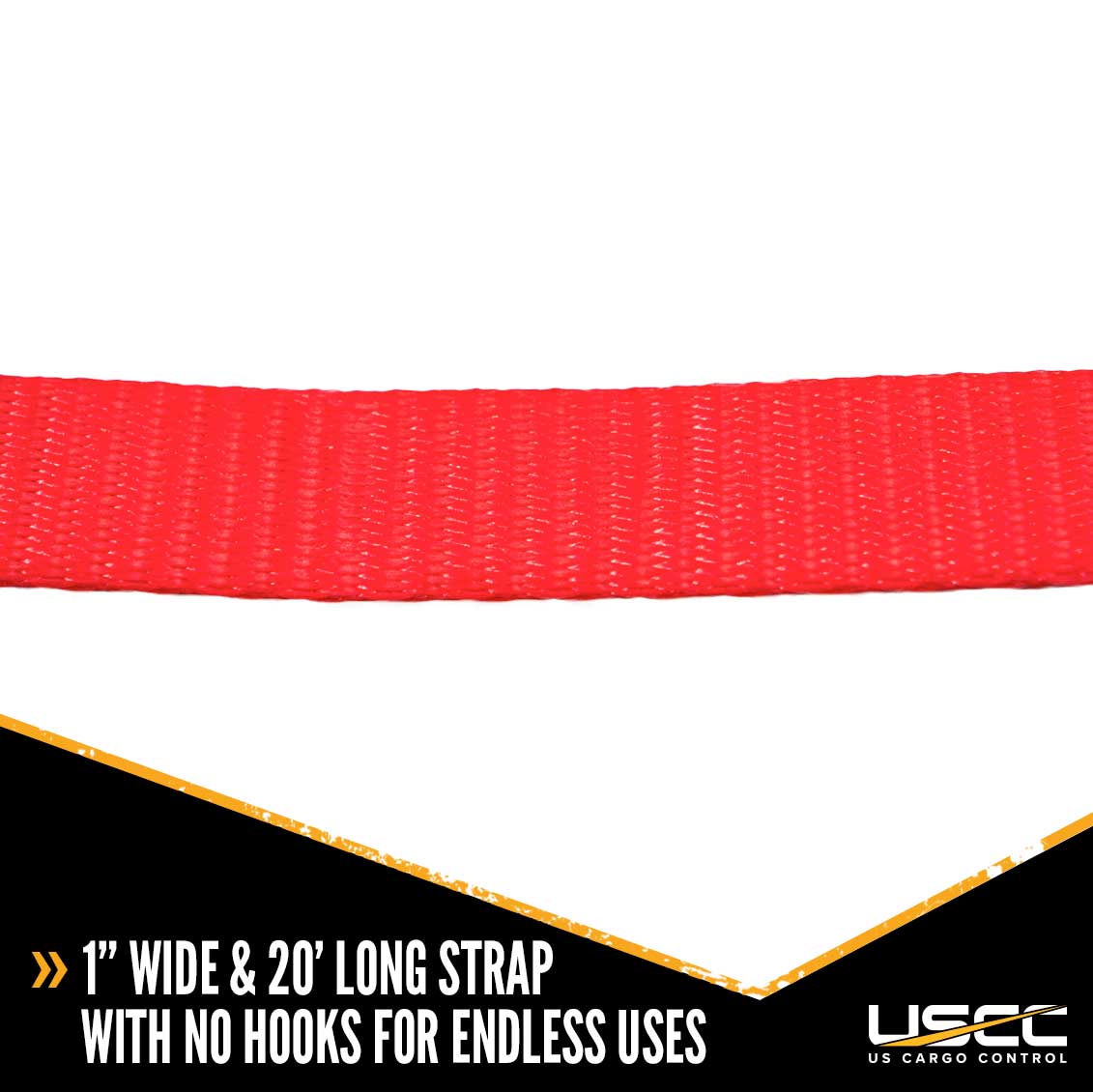 1 X 20' RED Endless Ratchet Strap