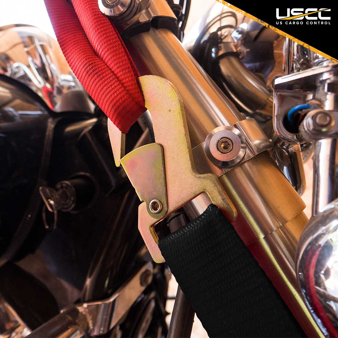 Motorcycle tie down straps -1x6' Ratchet Strap