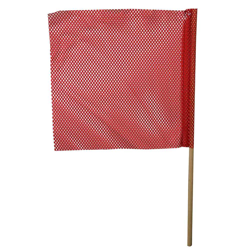 True Red Cloth Safety Flag