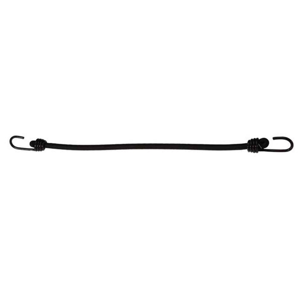 Bulk Pack of 4 Extra Long 70 inch Heavy Duty Black Bungee Cords with Carabiner  Hooks 