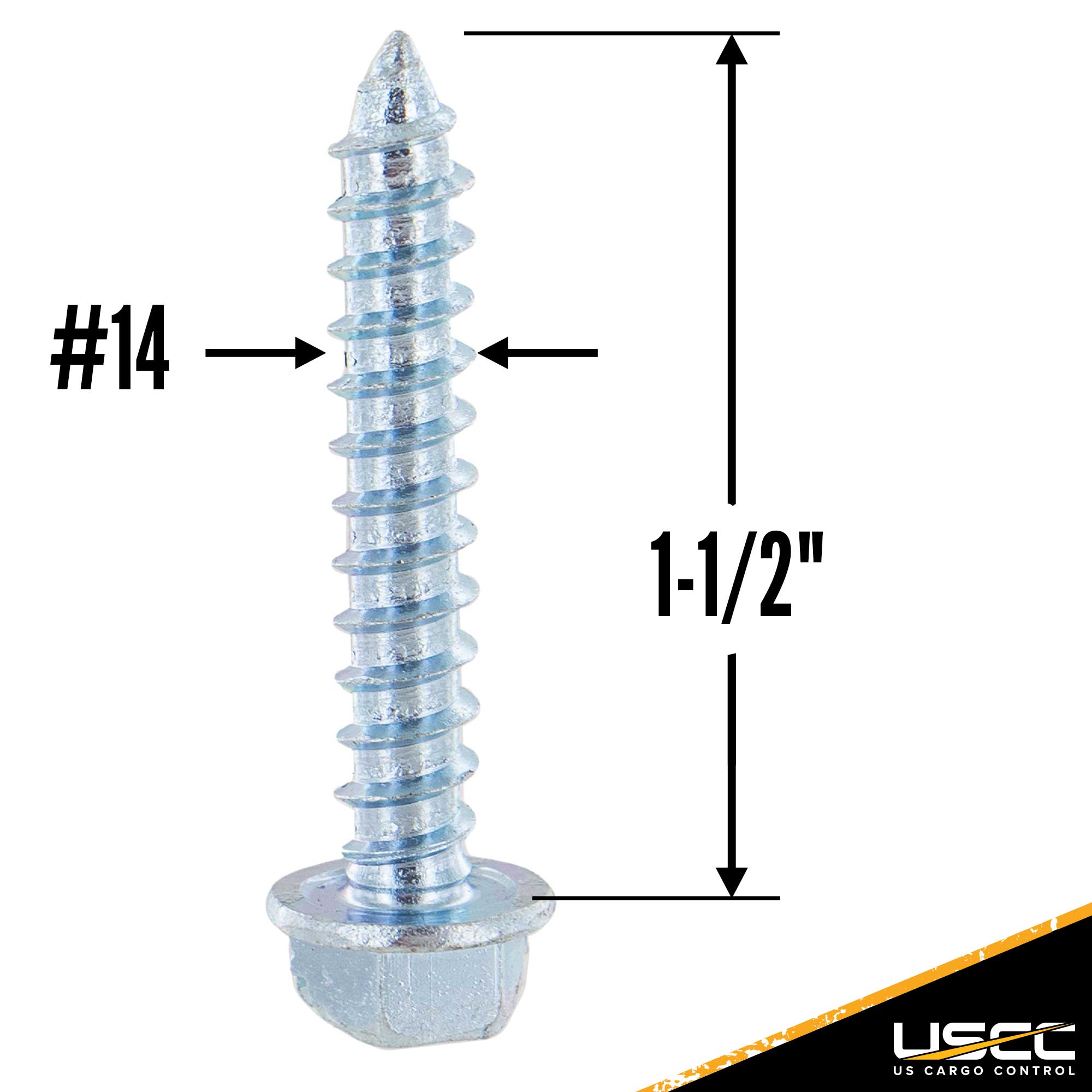 Hex head wood screw hot sale sizes