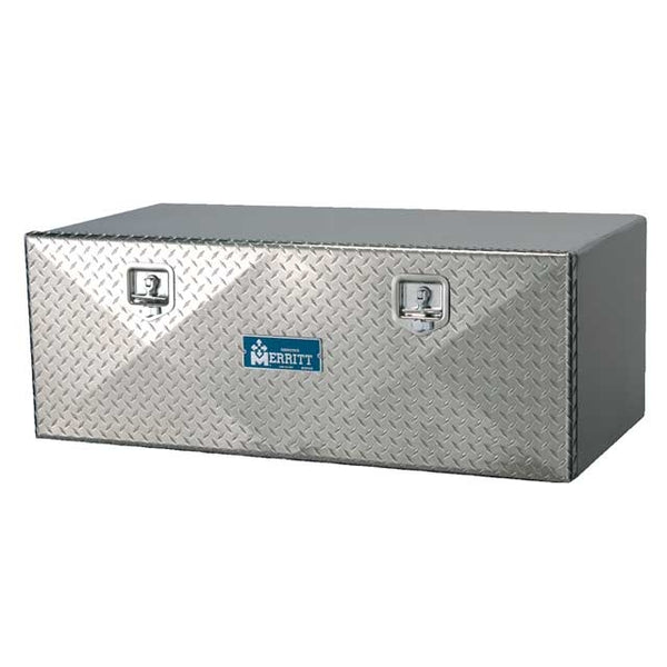 Underbody Truck Tool Boxes - Aluminum Diamond Plate Door - 24x24x60