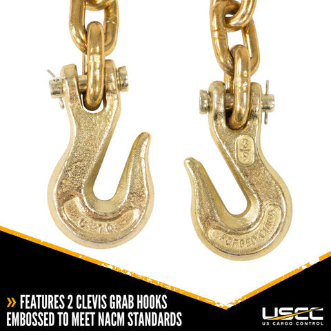 Covert G70 CLEVIS GRAB HOOK 5/16IN Y/C in the Chain Accessories