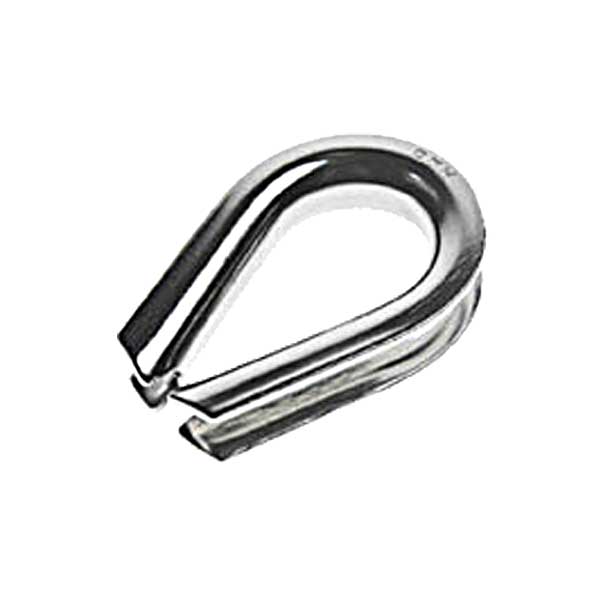 SNAP HOOK S/S 316 12MM X 140MM - STAINLESS STEEL - PRESSED THIMBLE