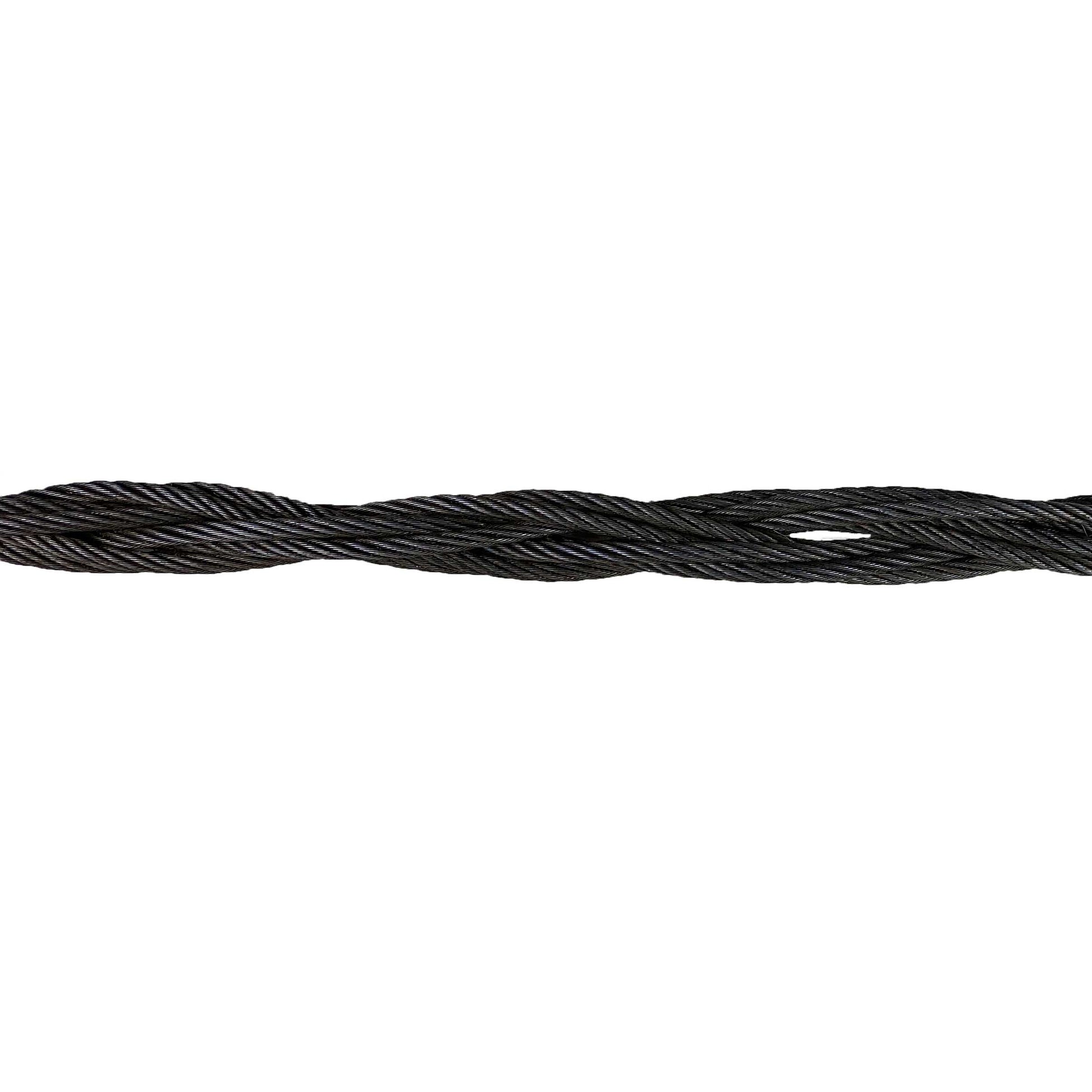 1/8 Inch Black Twist Cord