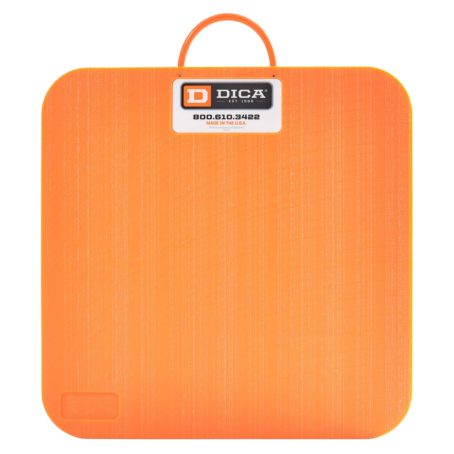 SafetyTech® 24" x 24" Outrigger Pad | Medium Duty | 1" Thick | Orange Image 1 of 3