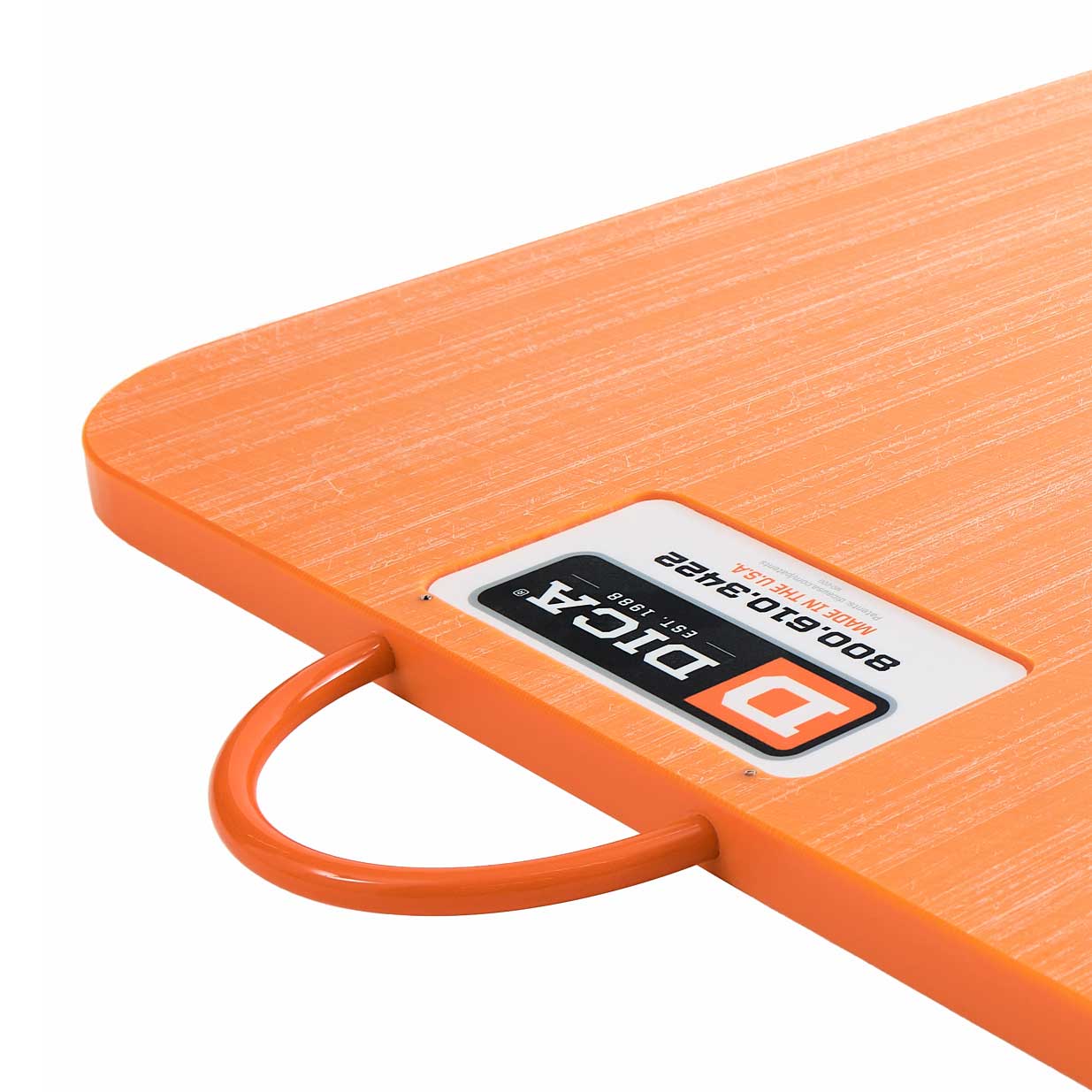 SafetyTech® 24" x 24" Outrigger Pad | Medium Duty | 1" Thick | Orange Image 2 of 3