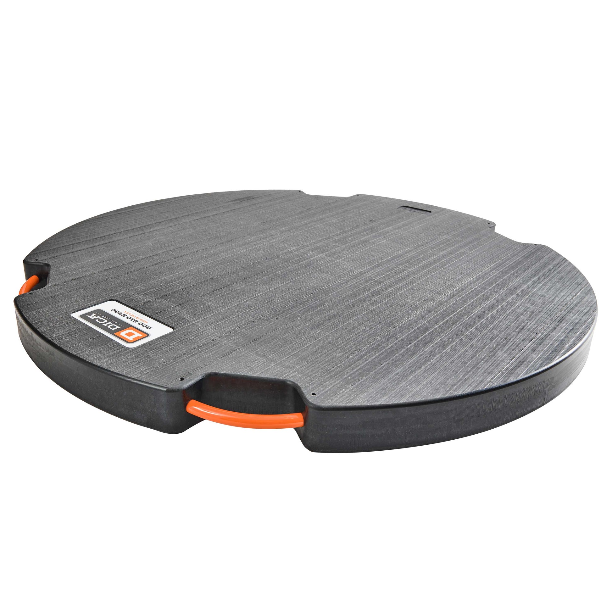 SafetyTech® 48" Round Outrigger Pad | Super Duty | 3" Thick | Black Image 3 of 3