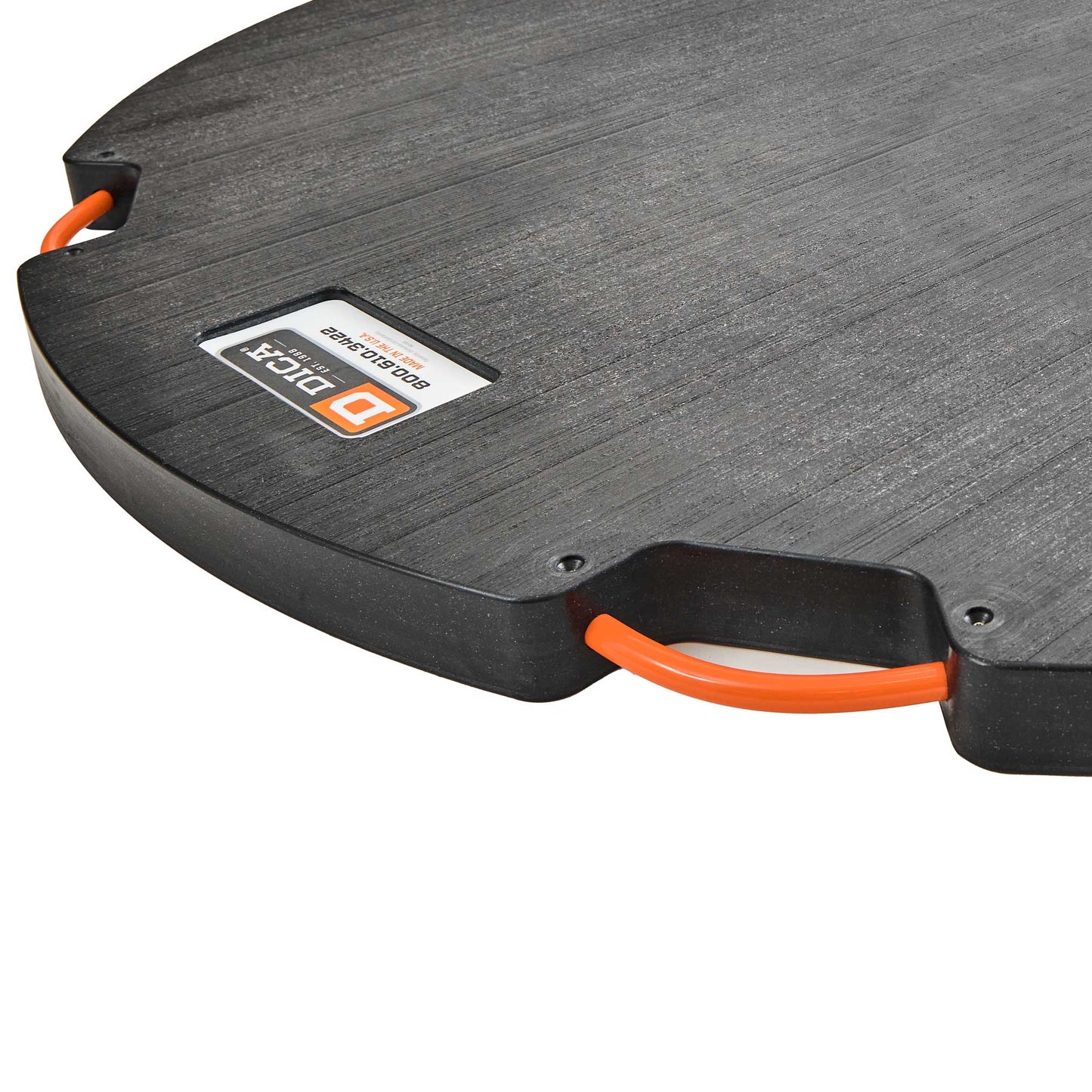 SafetyTech® 60" Round Outrigger Pad | Heavy Duty | 2" Thick | Black Image 2 of 2