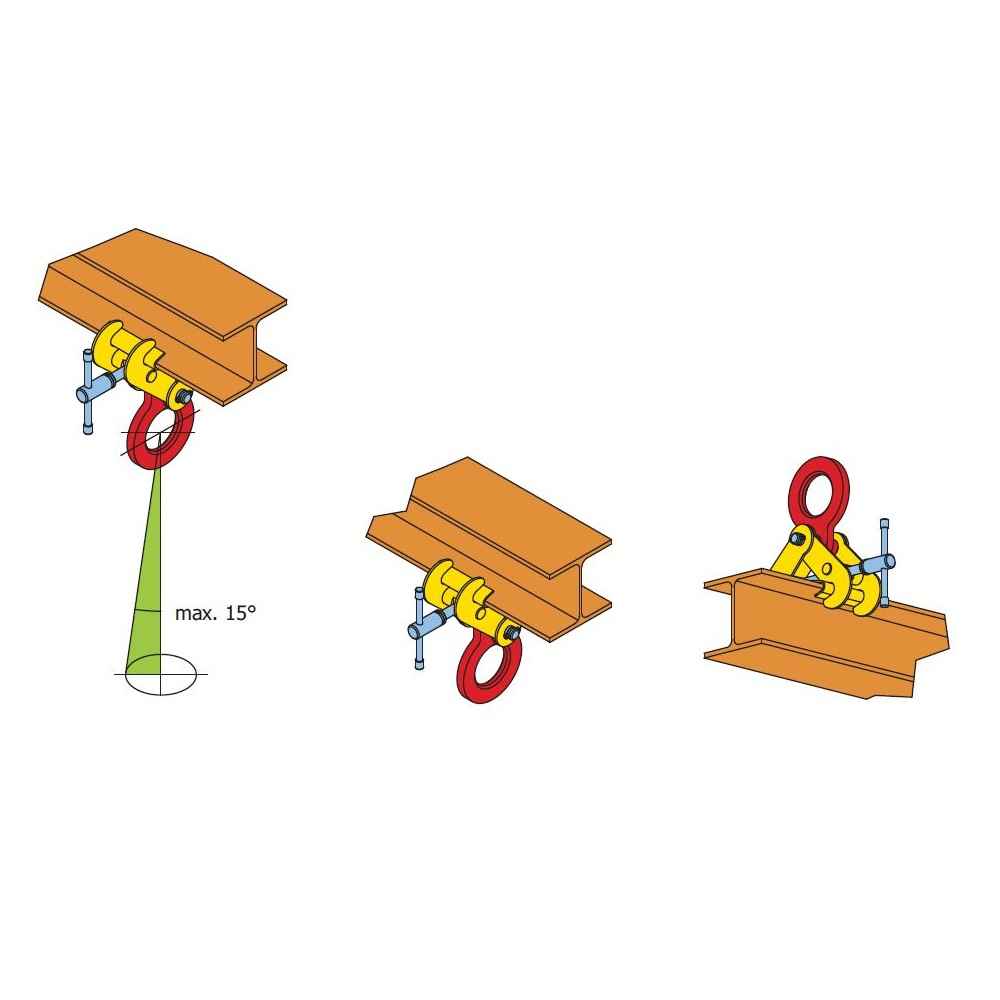 Terrier FSVS 3 Ton Screw Beam Lifting Clamp 963000 image 2 of 2