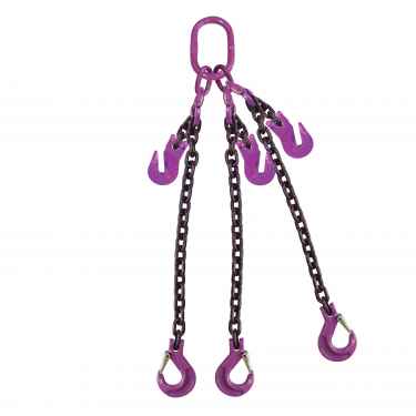 HONGKEFIT 3 Leg Lifting Chain Sling with Sling Hooks, Alloy Steel Engine  Chain Hoist Lifts Sling Chain for Lifting 3Ton (6613Lbs) Capacity Sling  Chain