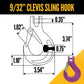 9/32" x 20' - Adjustable 2 Leg Chain Sling w/ Sling Hooks - Grade 100 image 6 of 8