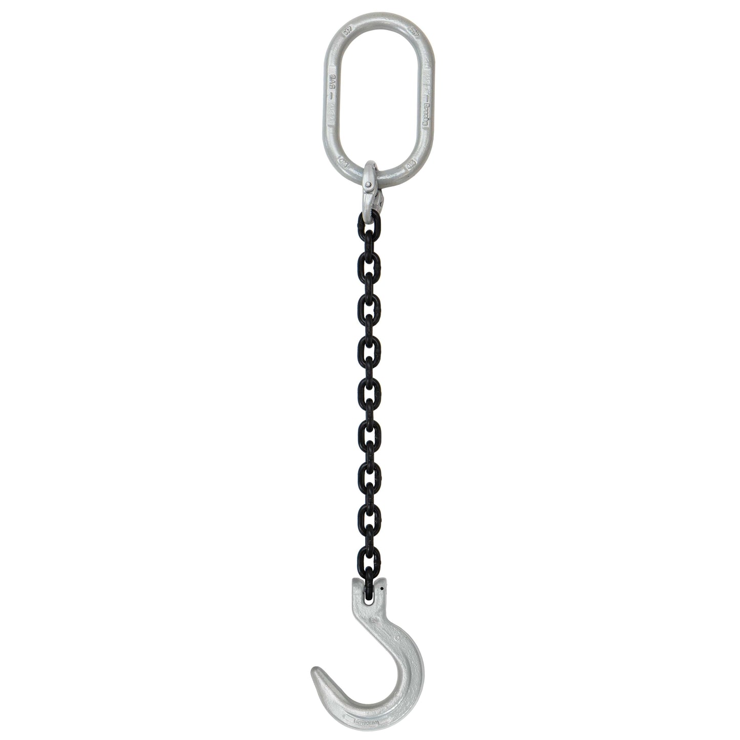 932 inch x 5 foot Domestic Single Leg Chain Sling w Crosby Foundry Hook Grade 100 image 1 of 2