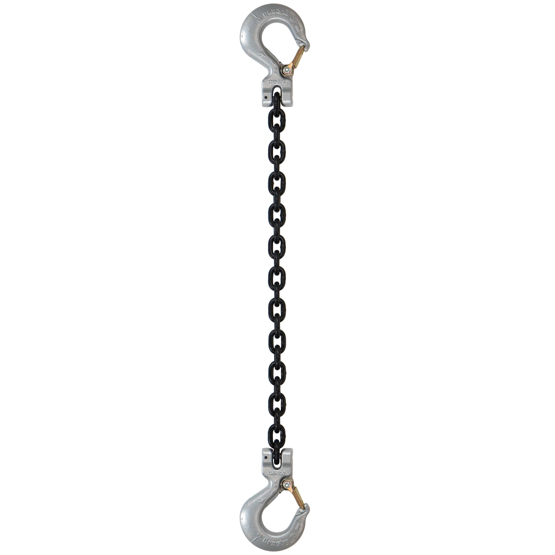 516 inch x 20 foot Domestic Single Leg Chain Sling w Crosby Sling & Sling Hooks Grade 100 image 1 of 2