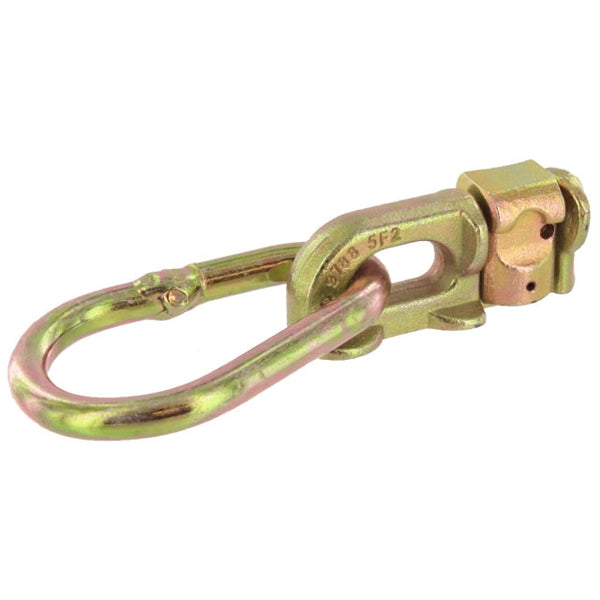L-Track Double Stud Fitting w/ Pear Link / D-Ring | 5,000 lbs. BS