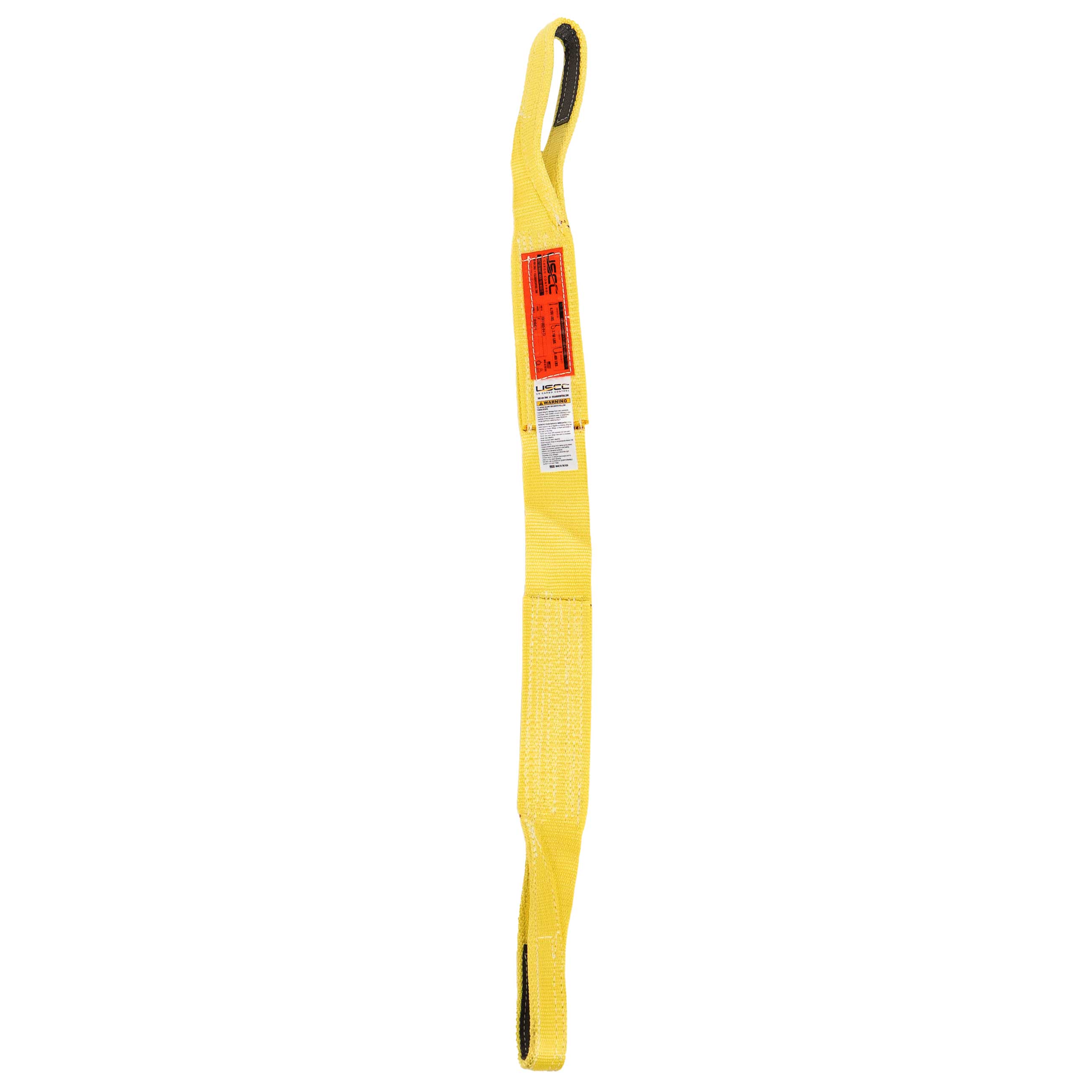 Industrial Lifting Strap Red Reinforced Double Eye Buckle 5T 2M