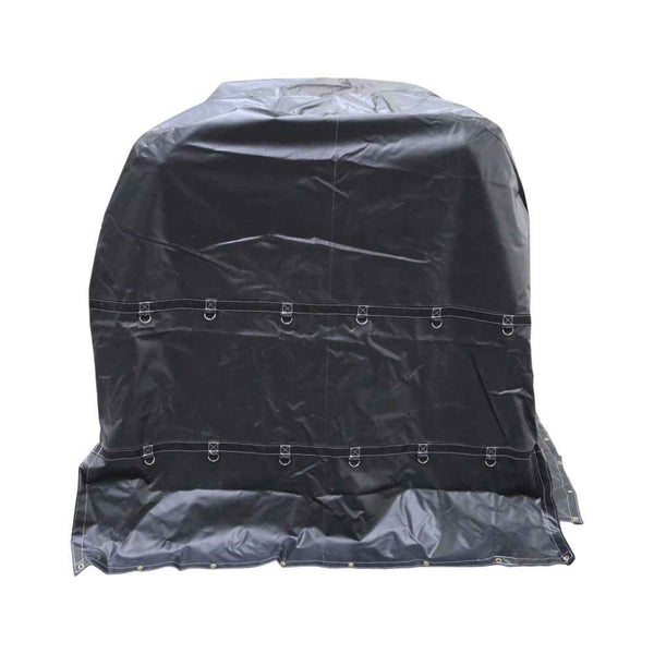 Heavy Duty Coil Tarp 7'x7'x7' 18 oz. Black Tarp