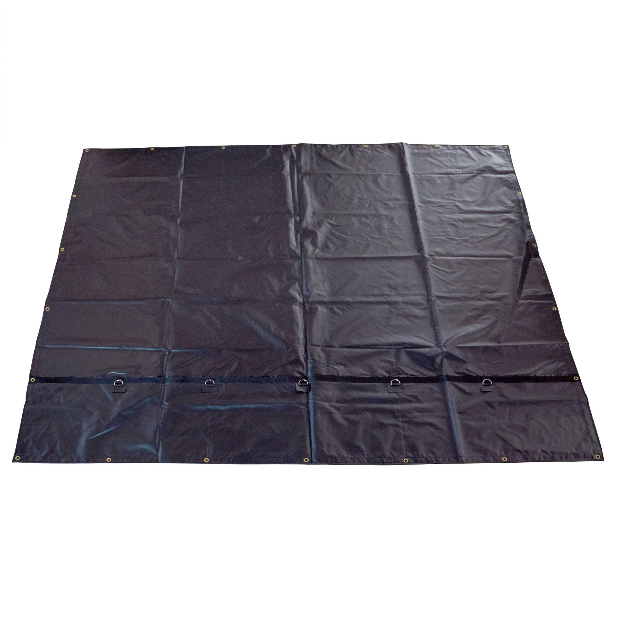 Heavy Duty Smoke Tarp - 10' x 12' - 18 oz. Black Tarp