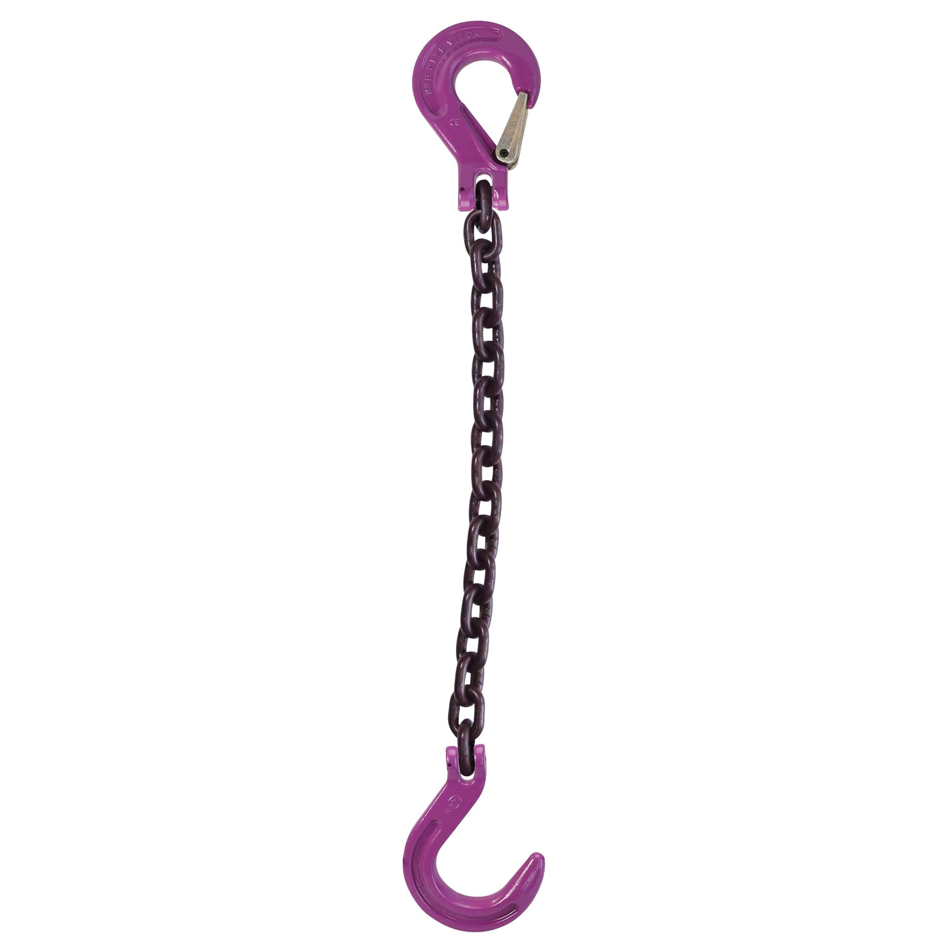 516 inch x 20 foot Single Leg Chain Sling w Sling & Foundry Hooks Grade 100 image 1 of 2