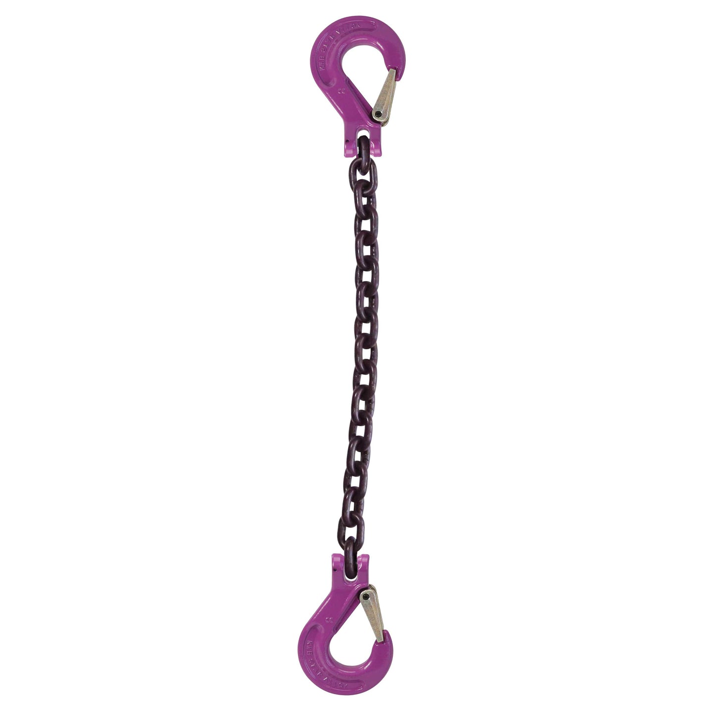 932 inch x 4 foot Single Leg Chain Sling w Sling & Sling Hooks Grade 100 image 1 of 2