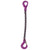 38 inch x 12 foot Single Leg Chain Sling w Sling & SelfLocking Hooks Grade 100 image 1 of 2