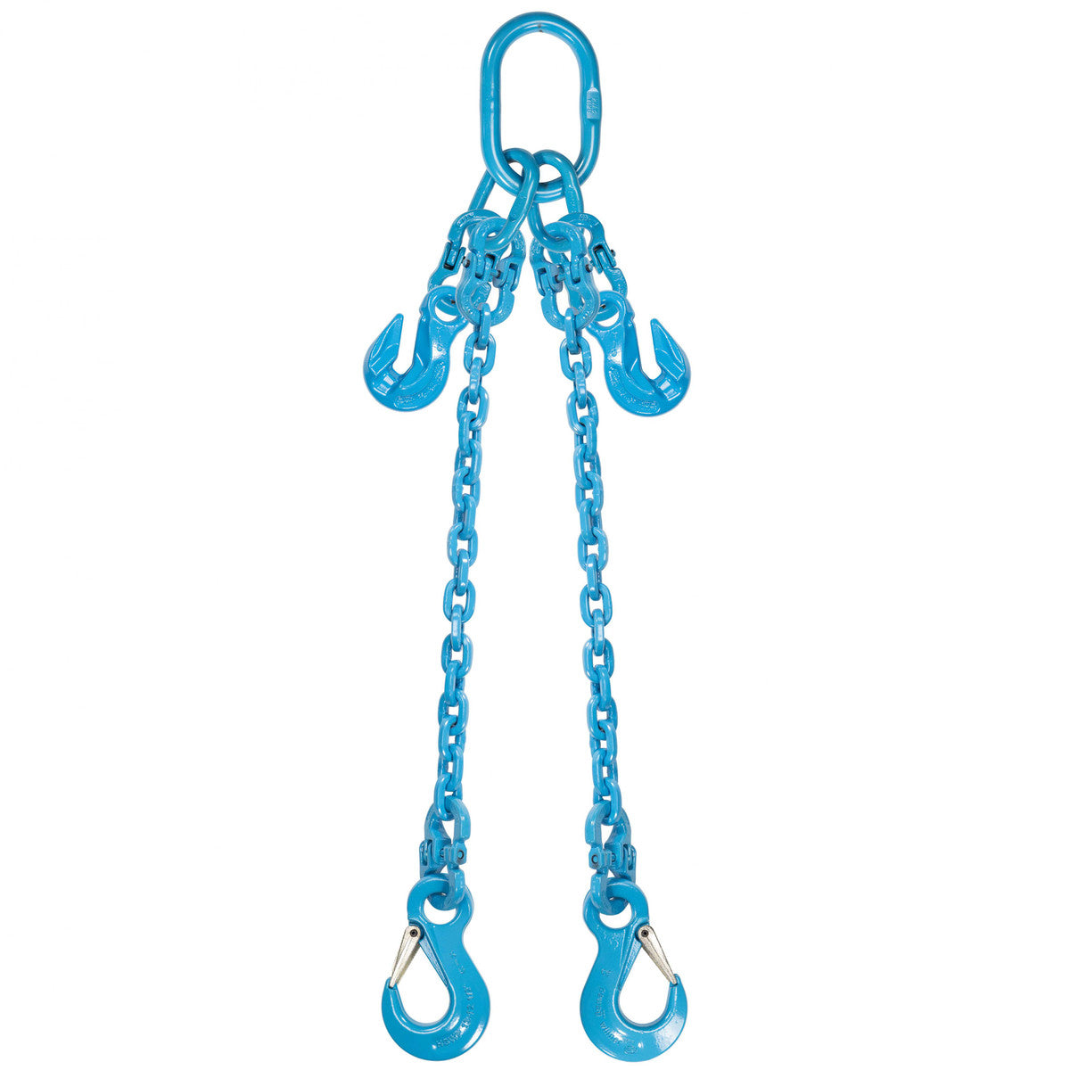 9/32" x 15' - Pewag  Adjustable 2 Leg Chain Sling w/ Sling Hooks - Grade 120