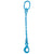 12 inch x 10 foot Pewag Single Leg Chain Sling w SelfLocking Hook Grade 120 image 1 of 2