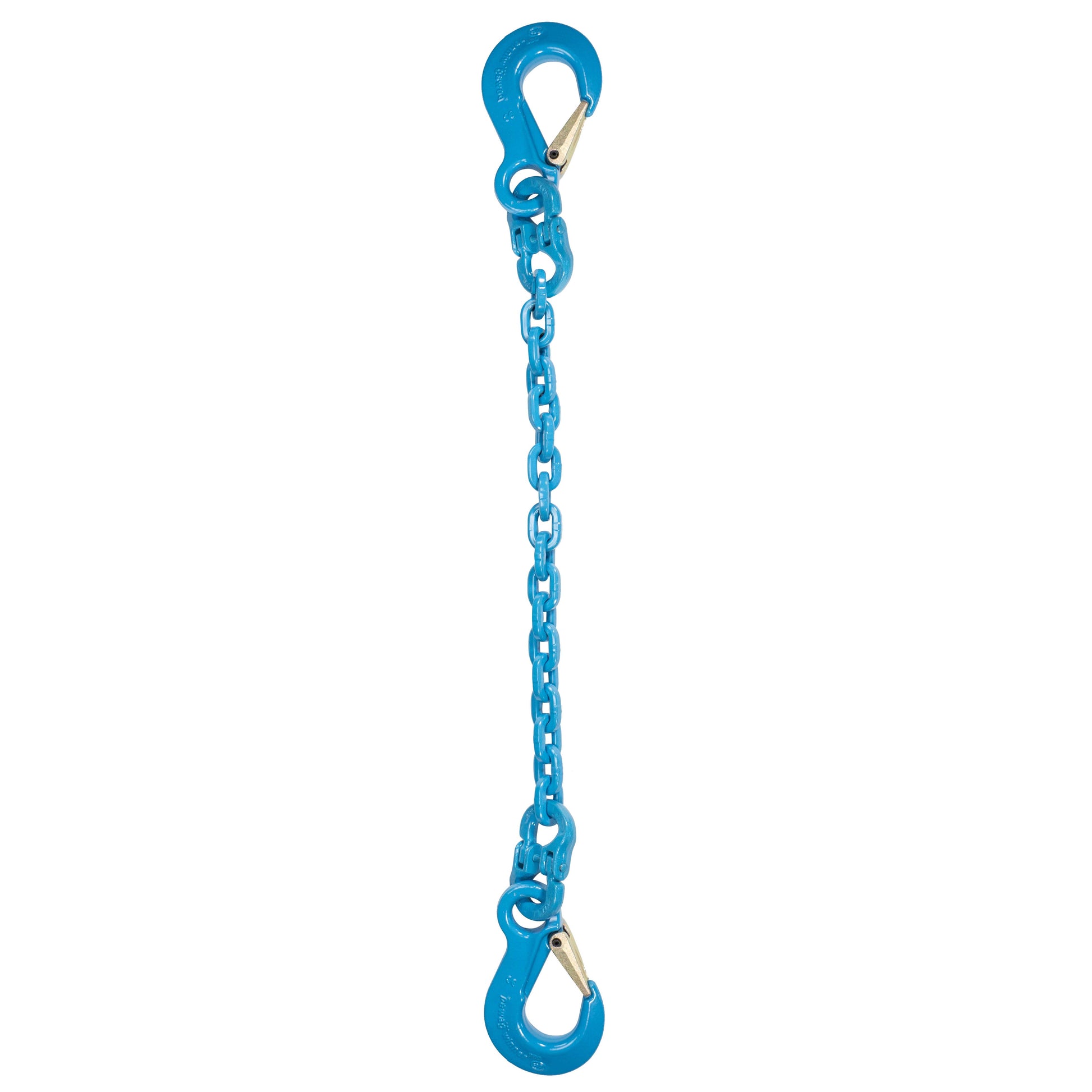 932 inch x 4 foot Pewag Single Leg Chain Sling w Sling & Sling Hooks Grade 120 image 1 of 2