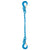 12 inch x 8 foot Pewag Single Leg Chain Sling w Sling & Sling Hooks Grade 120 image 1 of 2