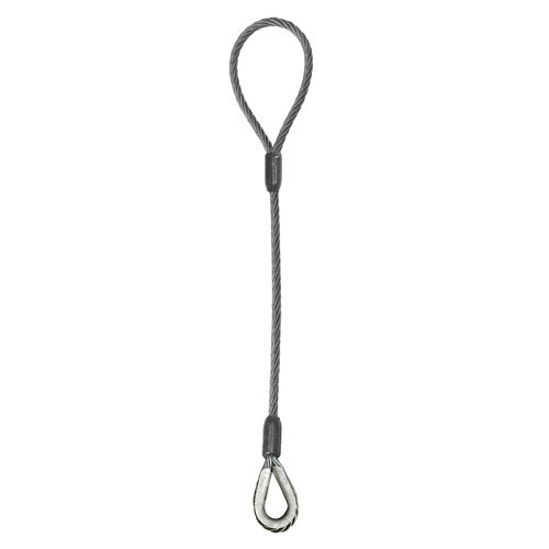 Wire Rope Sling - Single Leg Eye and Thimble - 3/4 x 6